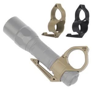 Multifunction Finger Ring Tactical Flashlights Holder Compatible Pocket Clip - Picture 1 of 23