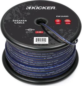CABLE DE ALTAVOZ KICKER KW16400 AUDIO PARA AUTOMÓVIL CALIBRE 16/16AWG SERIE 400 PIES K SERIE OFC - Imagen 1 de 1
