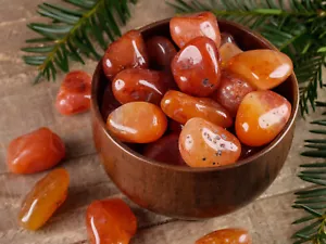Cristales de CORNALINA Naranja - Piedras Curativas Caídas, Regalo de Cuidado Personal, E1408 - Imagen 1 de 7