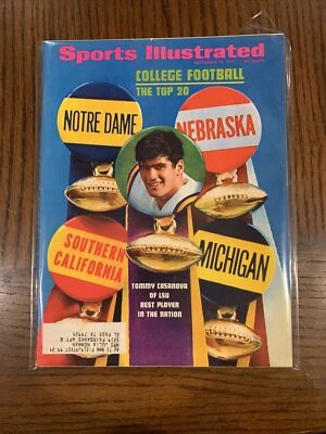 Sports Illustrated 13 de septiembre de 1971 Fútbol Universitario Top 20 Tommy Casanova!!! Foto 1 de 4