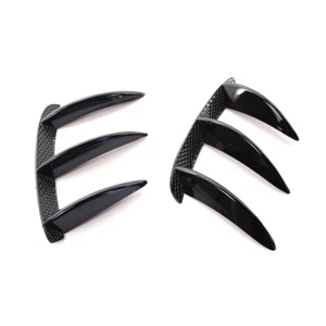 Pair Glossy Black Rear Lip Bumper Canards Vents Fit Benz W176 A200 A250 A45 AMG - Picture 1 of 6