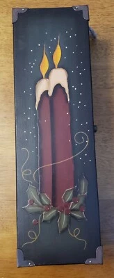 Caja de vino de madera de Navidad, regalo para vino Foto 1 de 4