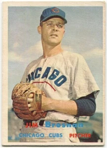 1957 Topps #155 Jim Brosnan Chicago Cubs - Picture 1 of 2