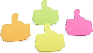 Give Tasks a Thumbs Up! 3 Pads with 100 Sticky Each - Picture 1 of 3