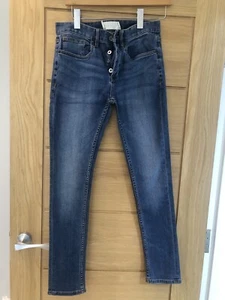 Mens Topman Spray On Blue Jeans W30 Length 30 - Picture 1 of 13