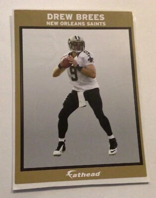 Drew Brees Saints NFL  FATHEAD Small Ad Panel Poster 6" x 4" Graphics wall - Image 1 of 3