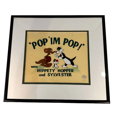 Warner Bros. Looney Tunes Sericel "POP 'IM POP!" #2295 de 2500 enmarcados y mate Foto 1 de 4