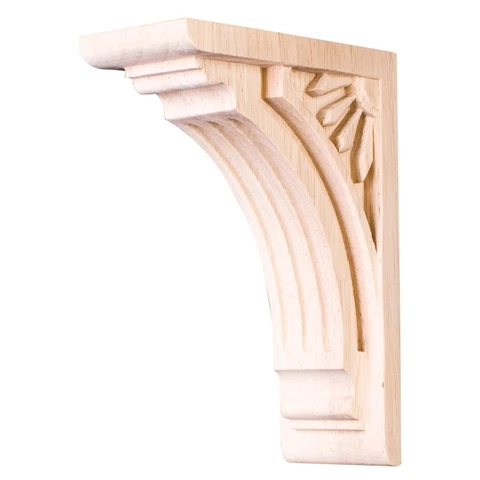 Home Decor COR5-1RW Art Deco Corbel - Rubberwood Cover