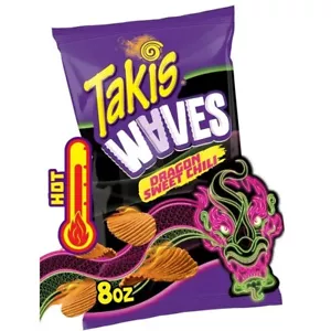 Takis Dragon Sweet Chili Waves 8 oz Bag, Wavy Potato Chips - Picture 1 of 5