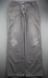 Pantalones de carpintero de lona flexibles para hombre elásticos talla regular 34x34 (MSR 34x33) - Imagen 1 de 12