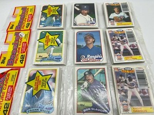 THREE (3) 1989 Topps Baseball Rack Packs 126 Cards Total Stars Rookies (E)