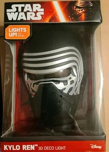 Neu KYLO REN Gesicht / Kopf 3D FX Deko Wand Nachtlicht LED Licht getestet - Bild 1 von 2