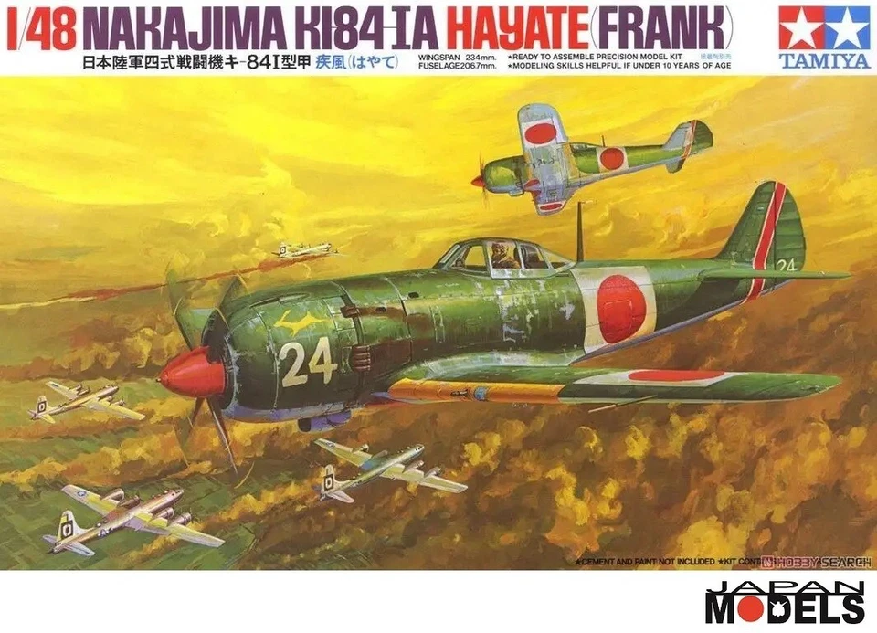 NAKAJIMA KI84 IA HAYATE (FRANK) 1/48 Model Kit Tamiya 61013 Model Kit New - Immagine 1 di 1