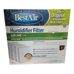 Best Air Humidifier Filter ES12 4 Pack - AirCare EA1407 Moistair Sears/Kenmore - Picture 1 of 3