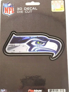 NFL Seattle Seahawks - Calcomanía troquelada 3D, nueva - Imagen 1 de 4