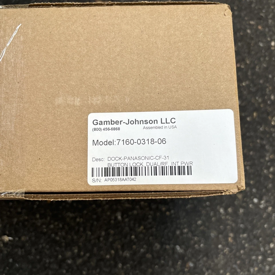 New Gamber Johnson 7160-0318-06 Docking Station For Panasonic CF-31 - Image 1 of 4