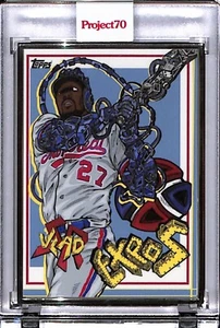 2021 TOPPS PROJECT 70 #513 VLADIMIR GUERRERO BY DISTORTED P70 SILVER FRAME 02/51 - Picture 1 of 2