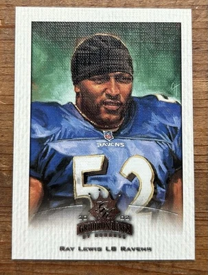 Ray Lewis 2002 Donruss Gridiron Kings #6 HOFame Baltimore Ravens HOF NFL - Image 1 of 2