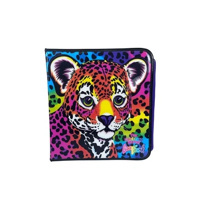 Lisa Frank Leopard Print Zip 3 Ring Binder School Supply Organizer Fantastic - Image 1 of 4