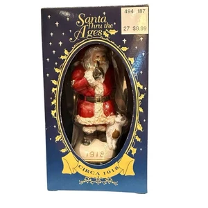 Vintage Santa Thru the Ages circa 1918 Ornament In Original Box - Picture 1 of 4