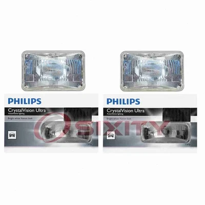 2 pc Philips High Beam Headlight Bulbs for Honda Accord 1982-1985 Electrical xf - Image 1 of 4