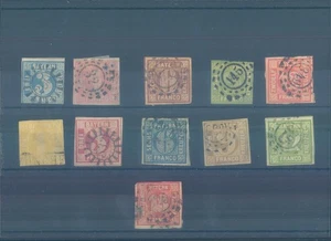 DEUTSCHLAND alte Staaten BAYERN 1849-1862 gest. Briefmarken (CV 680 $ EUR605) - Bild 1 von 1