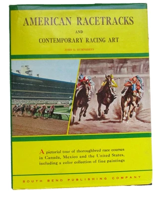American Racetracks & Contemporary Racing Art First Edition 1966 Horse Racing - Image 1 of 4