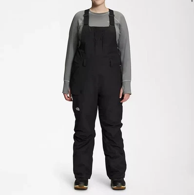 The North Face Mujer Talla Grande 1X Largo Freedom Babero de Nieve Snowboard Esquí Negro Nuevo Foto 1 de 4