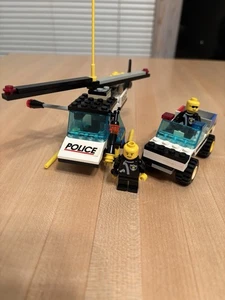 LEGO Police Helicopter and Jeep Vintage Early 2000’s Set with Cop Mini Figures  - Picture 1 of 15