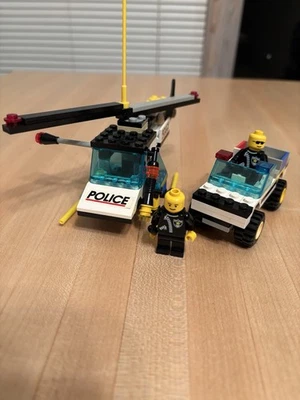LEGO Police Helicopter and Jeep Vintage Early 2000’s Set with Cop Mini Figures  - Image 1 of 4