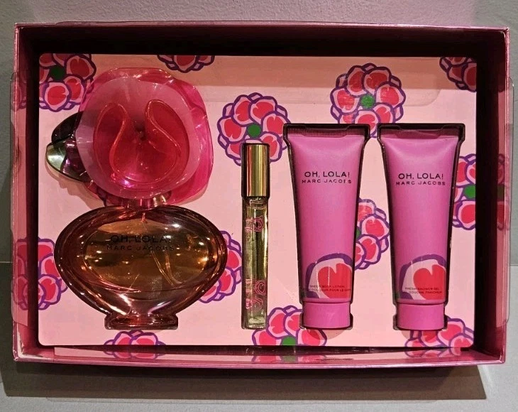 Marc Jacobs Oh Lola парфюмированная вода 4 изделия подарочный набор * РЕДКАЯ СНЯТА С ПРОИЗВОДСТВА * - Изображение 1 из 4