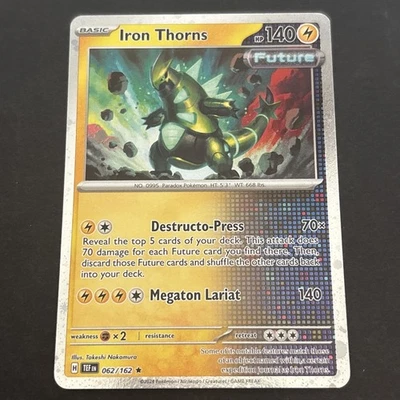Iron Thorns 062/162 Cosmos Holo SV05: Temporal Forces Pokemon TCG NM 2024 - Image 1 of 2