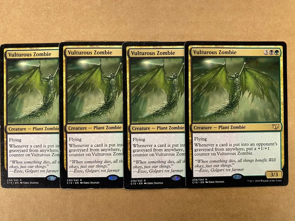 MTG 4x Vulturous Zombie # 238 Commander 2015 Magic the Gathering Card x4 MP - Image 1 of 1