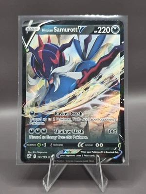 Hisuian Samurott V 101/189 Swsh10: Astral Radiance Holo - Image 1 of 3