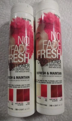 Acondicionador de depósito de color fresco No Fade 6,4 oz rosa caliente semi permanente. 2 Pk  Foto 1 de 3