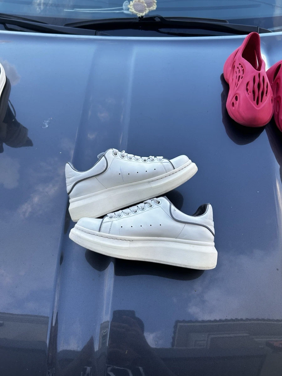 8/29迄！Alexander McQueen ホワイト/シルバー37.5 Buy Alexander McQueen Oversized Sneaker 'Silver Crocodile