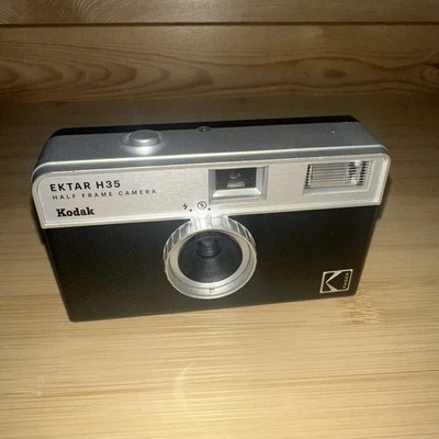 KODAK EKTAR H35N Half Frame Film Camera Striped Black Retro Compact Point Shoot - Image 1 of 4