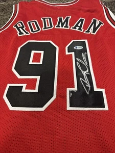 DENNIS RODMAN CHICAGO #91 SIGNED JERSEY BAS HOLOGRAM- XL - Bild 1 von 6