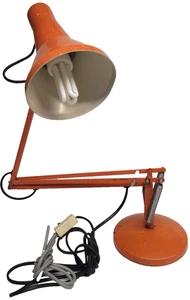 Herbert Terry Anglepoise Schreibtischlampe Orange Vintage Retro getestet & funktionsfähig - Bild 1 von 12