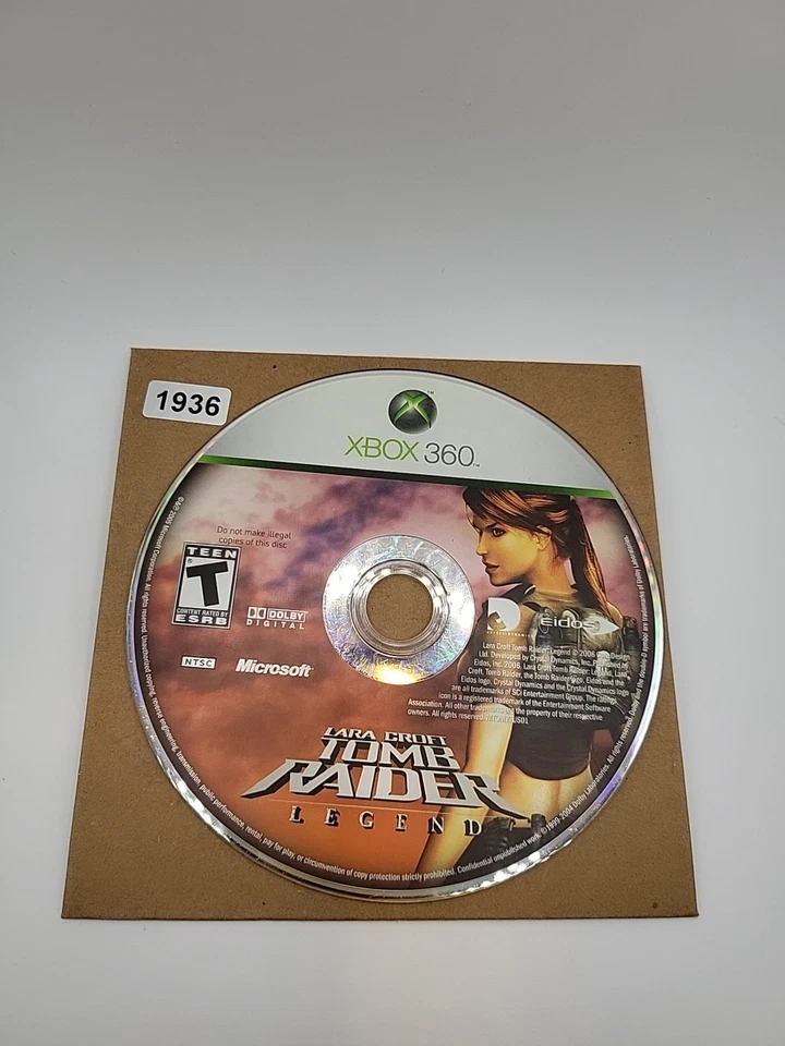 Lara Croft: Tomb Raider - Legend (Microsoft Xbox 360 2006) SOLO DISCO sin seguimiento  Foto 1 de 1