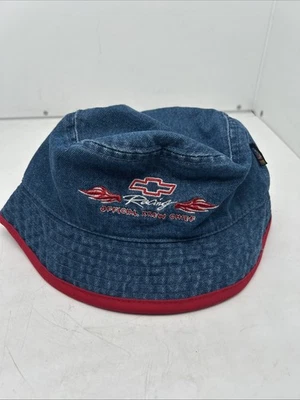 Nascar Chevrolet Racing Oficial Krew Chief Talla Juvenil Denim Sun Bucket Sombrero Nuevo con Etiquetas Foto 1 de 4