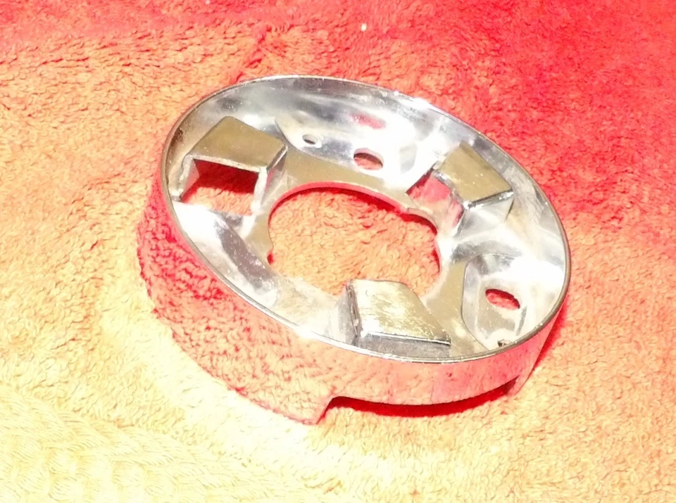 1967 Ford Mustang GT GTA Fairlane XL ORIG DELUXE WOOD WHEEL HORN RING UPR COLLAR - Image 1 of 4