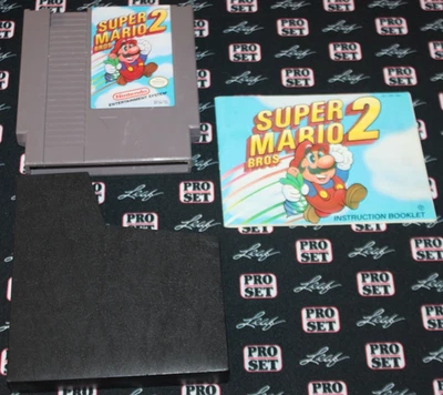 Super Mario Bros. 2 (Nintendo NES, 1988) Cartridge/Dust Cover/Manual - CLEAN! - Image 1 of 4