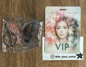Lindsey Stirling 2024 Duality Tour VIP Laminatr Pass + Key Chain BUNDLE !! - Picture 1 of 1