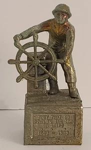 Figura miniatura vintage de 3,5" Gloucester Fisherman Memorial -Man at Sea - Imagen 1 de 7