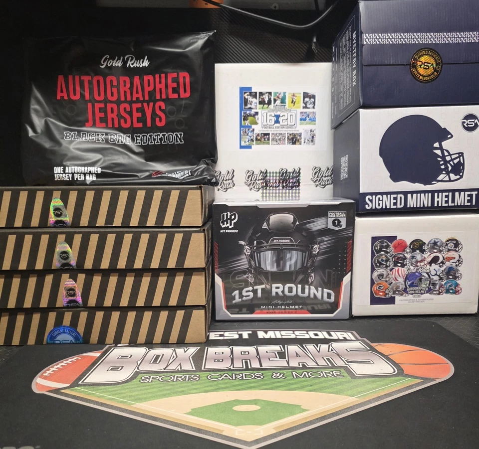 IND COLTS FOOTBALL MEMORABILIA 10 ITEM BREAK GOLD RUSH RSA HIT PARADE - Image 1 of 1