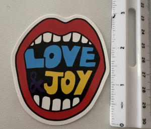 Love & Joy Mouth Fun Cute Decal Sticker Skateboard Laptop Phone Bottle Car vinyl - Picture 1 of 1