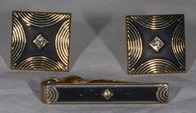 Swank запонки и галстук бар с костюмами бриллианты - Изображение 1 из 2