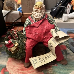 Clothtique Sleeping Relaxing Santa Naught Nice List 1988 - Picture 1 of 16