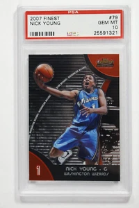 2007 Topps Finest Nick Young #79 RC PSA 10 Gem Mint Swaggy P - Bild 1 von 2